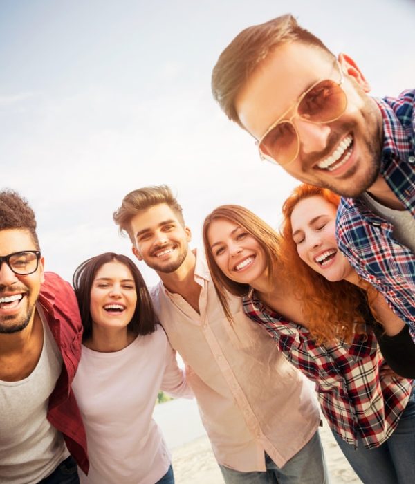 Group,Of,Young,People,Standing,In,A,Circle,,Outdoors,,Making